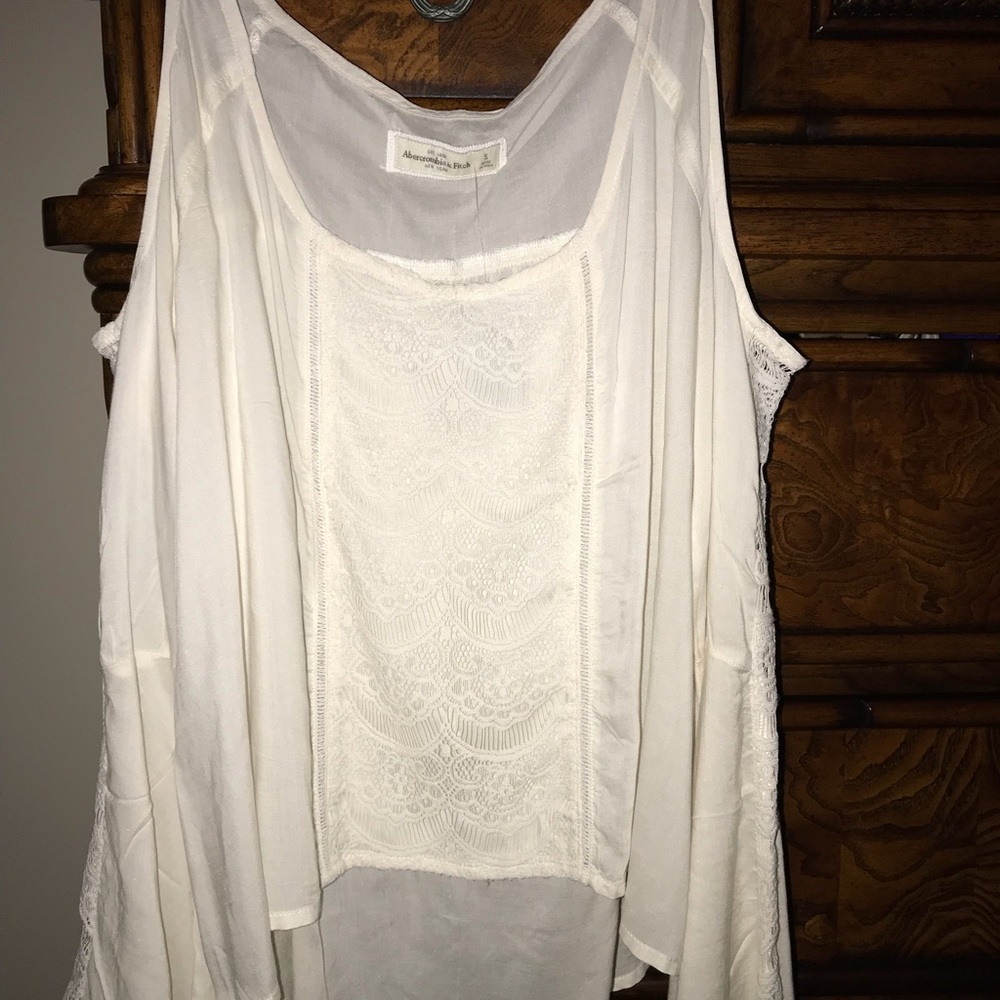 NWT Abercrombie & Fitch shoulder less long sleeve top - Picture 5 of 6